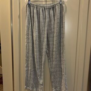 Pippers gray light terry cloth pants